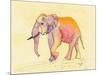 Rainbow Elephant-Beverly Dyer-Mounted Art Print