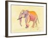 Rainbow Elephant-Beverly Dyer-Framed Art Print