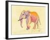 Rainbow Elephant-Beverly Dyer-Framed Art Print