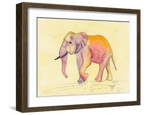 Rainbow Elephant-Beverly Dyer-Framed Art Print