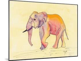 Rainbow Elephant-Beverly Dyer-Mounted Art Print