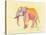 Rainbow Elephant-Beverly Dyer-Stretched Canvas