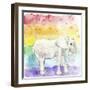 Rainbow Elephant-Tammy Kushnir-Framed Giclee Print