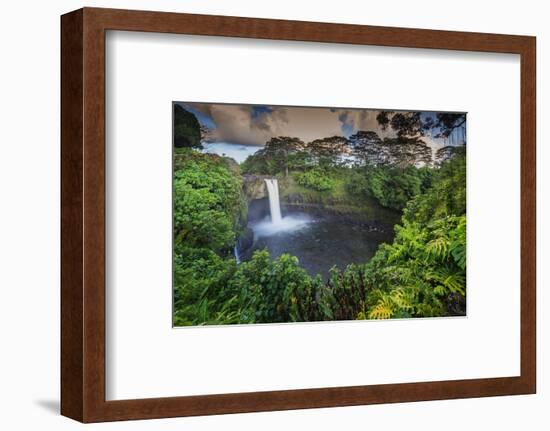 Rainbow Falls, Big Island, Hawaii, USA-Christian Kober-Framed Photographic Print