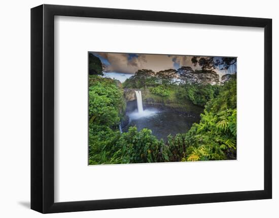 Rainbow Falls, Big Island, Hawaii, USA-Christian Kober-Framed Photographic Print