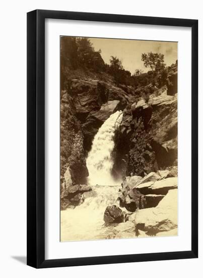 Rainbow Falls, C.1880 (Albumen Print)-William Henry Jackson-Framed Premium Giclee Print