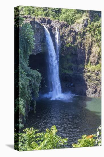 Rainbow Falls, Hilo, Hawaii Island (Big Island), Hawaii, United States of America, Pacific-Rolf Richardson-Stretched Canvas