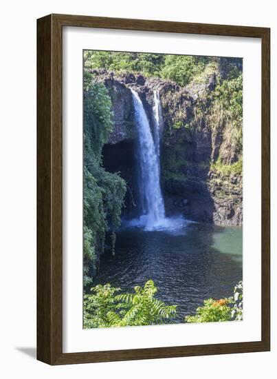 Rainbow Falls, Hilo, Hawaii Island (Big Island), Hawaii, United States of America, Pacific-Rolf Richardson-Framed Photographic Print