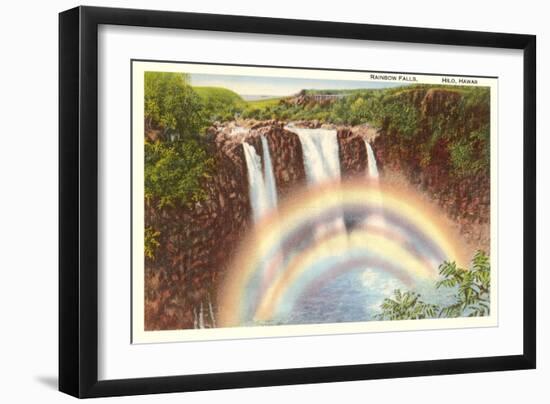 Rainbow Falls, Hilo, Hawaii-null-Framed Art Print