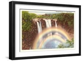 Rainbow Falls, Hilo, Hawaii-null-Framed Art Print