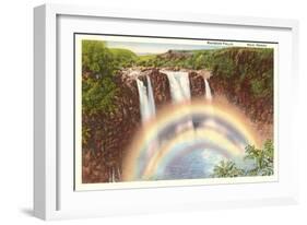 Rainbow Falls, Hilo, Hawaii-null-Framed Art Print