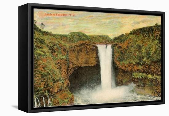 Rainbow Falls, Hilo, Hawaii-null-Framed Stretched Canvas