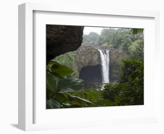 Rainbow Falls, Near Hilo, Island of Hawaii (Big Island), Hawaii, USA-Ethel Davies-Framed Photographic Print