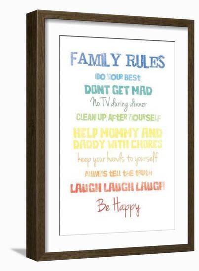 Rainbow Family Mate-Jace Grey-Framed Art Print