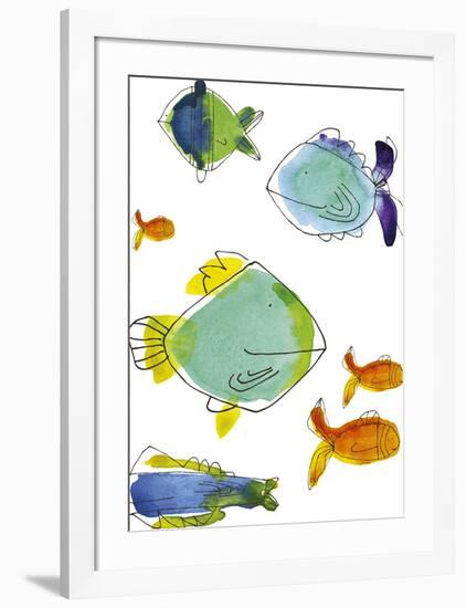 Rainbow Fish I-Callie Crosby and Rebecca Daw-Framed Giclee Print