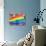 Rainbow Flag-RDStockPhotos-Stretched Canvas displayed on a wall