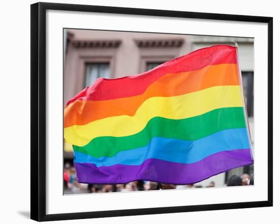 Rainbow Flag-RDStockPhotos-Framed Premium Photographic Print