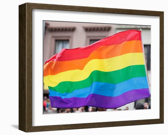 Rainbow Flag-RDStockPhotos-Framed Photographic Print