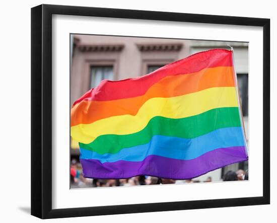 Rainbow Flag-RDStockPhotos-Framed Photographic Print