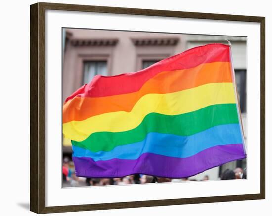 Rainbow Flag-RDStockPhotos-Framed Photographic Print