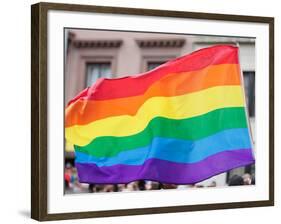 Rainbow Flag-RDStockPhotos-Framed Photographic Print