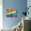 Rainbow Flag-RDStockPhotos-Mounted Photographic Print displayed on a wall