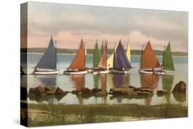 Rainbow Fleet, Nantucket, Massachusetts-null-Stretched Canvas