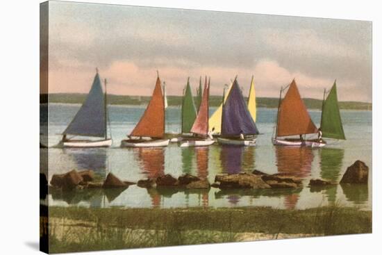 Rainbow Fleet, Nantucket, Massachusetts-null-Stretched Canvas