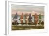 Rainbow Fleet, Nantucket, Massachusetts-null-Framed Art Print