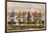 Rainbow Fleet, Nantucket, Massachusetts-null-Framed Art Print