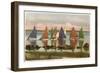 Rainbow Fleet, Nantucket, Massachusetts-null-Framed Premium Giclee Print