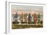 Rainbow Fleet, Nantucket, Massachusetts-null-Framed Premium Giclee Print