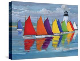 Rainbow Fleet-Paul Brent-Stretched Canvas