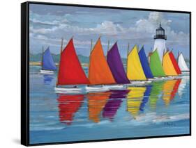 Rainbow Fleet-Paul Brent-Framed Stretched Canvas