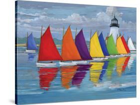 Rainbow Fleet-Paul Brent-Stretched Canvas