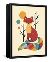 Rainbow Fox-Andy Westface-Framed Stretched Canvas
