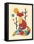 Rainbow Fox-Andy Westface-Framed Stretched Canvas