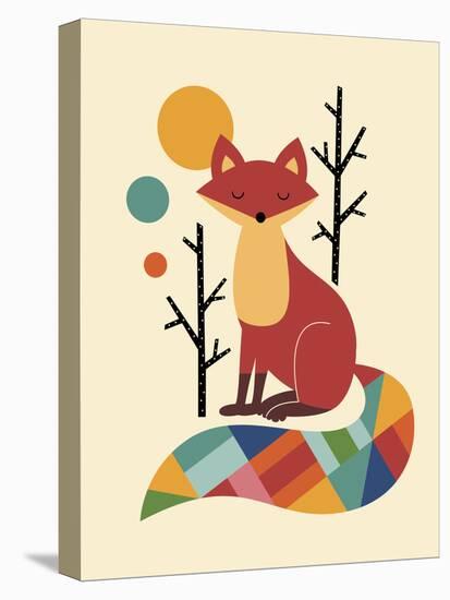 Rainbow Fox-Andy Westface-Stretched Canvas