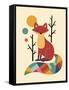 Rainbow Fox-Andy Westface-Framed Stretched Canvas