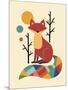 Rainbow Fox-Andy Westface-Mounted Giclee Print
