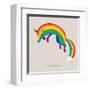 Rainbow Fox-Michael Buxton-Framed Art Print