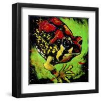 Rainbow Frog-null-Framed Art Print