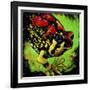 Rainbow Frog-null-Framed Art Print