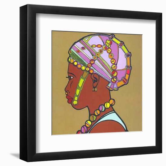 Rainbow Girl II-Jeff Mebuge-Framed Art Print