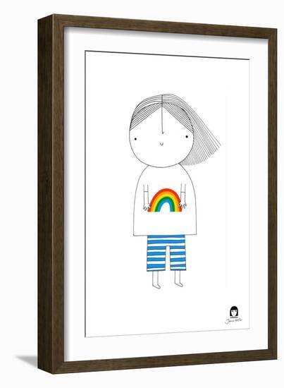 Rainbow Girl-Jane Foster-Framed Art Print