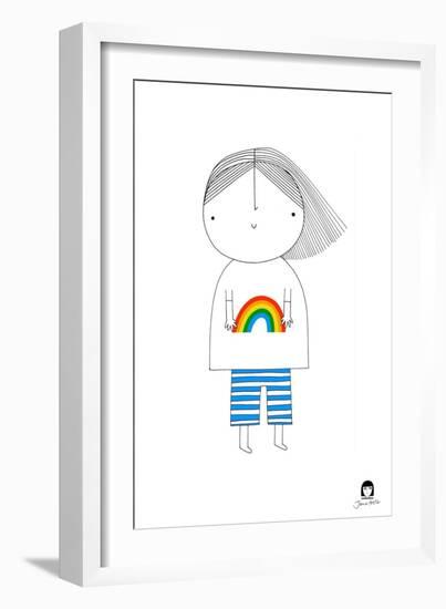 Rainbow Girl-Jane Foster-Framed Art Print