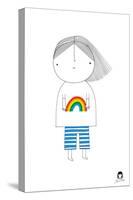 Rainbow Girl-Jane Foster-Stretched Canvas