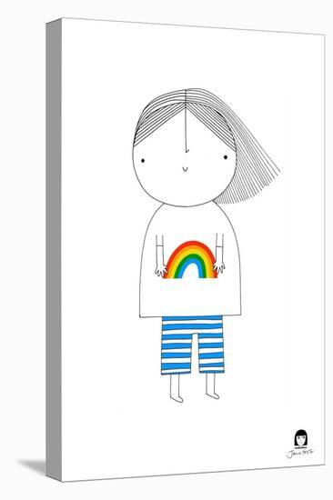 Rainbow Girl-Jane Foster-Stretched Canvas