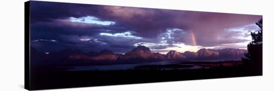 Rainbow, Grand Teton Park, Wyoming, USA-null-Stretched Canvas