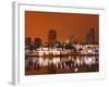 Rainbow Harbor and Skyline, Long Beach City, Los Angeles, California, USA-Richard Cummins-Framed Photographic Print